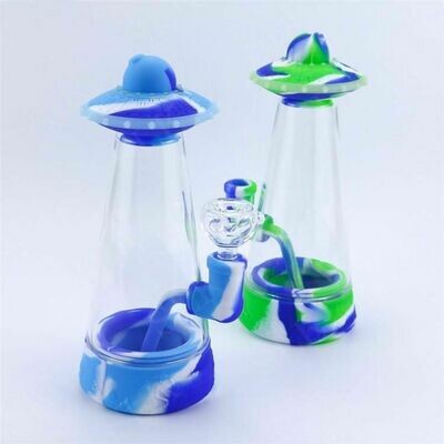 UFO Silicone Bubbler Smoking Water Pipe - Image 3