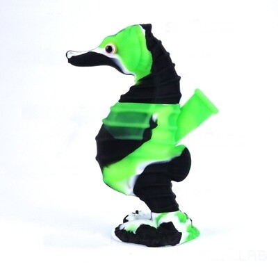 Silicone Seahorse Water Bubbler Weed Blunt Holder - Image 2