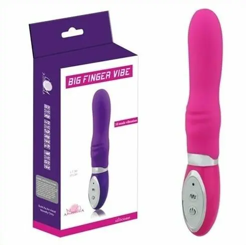 Aphrodisia 10-Frequency Big Finger Silicone Vibrator