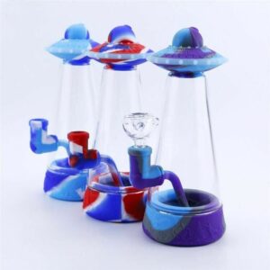 UFO Silicone Bubbler Smoking Water Pipe