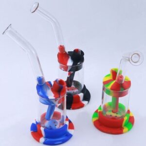 Long Mouthpiece Silicone Bubbler Smoking Water Bong