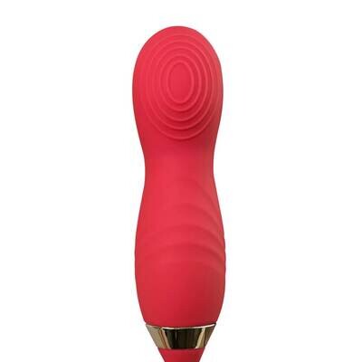 Silicone Rose Clitoral Licking Wiggling Finger Vibrator - Image 8