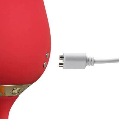 Silicone Rose Clitoral Licking Wiggling Finger Vibrator - Image 10