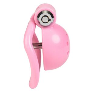 Pink Dome Chastity Cage With Catheter