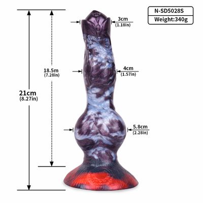 Knot Stripe Dragon Dildo - Animalistic Monster Dildo - Image 11